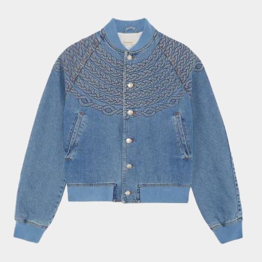 코디드 데님 보머 라이트 블루 - SCSS23DE5M