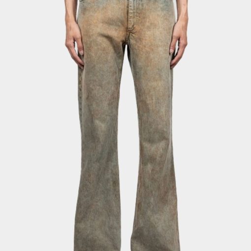 와이드 레그 진 샴페인 스톤워싱 SS24 DN 003 B C