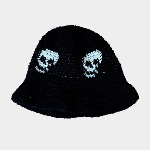 컬렉션 3D 더블 크로스 핸드메이드 니트 모자