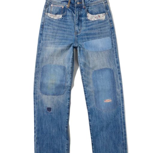 사시코 패치워크 셀비지 데님 진