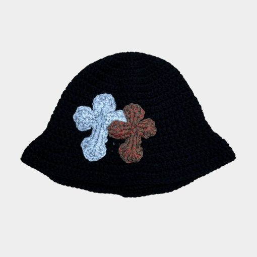 컬렉션 3D 더블 크로스 핸드메이드 니트 모자