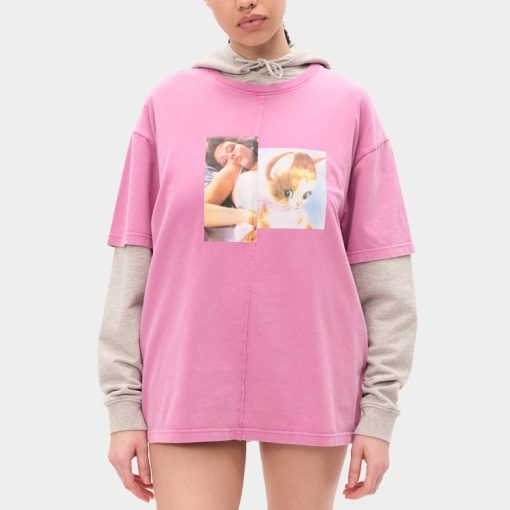 펠라인 판타지 핑크 티셔츠